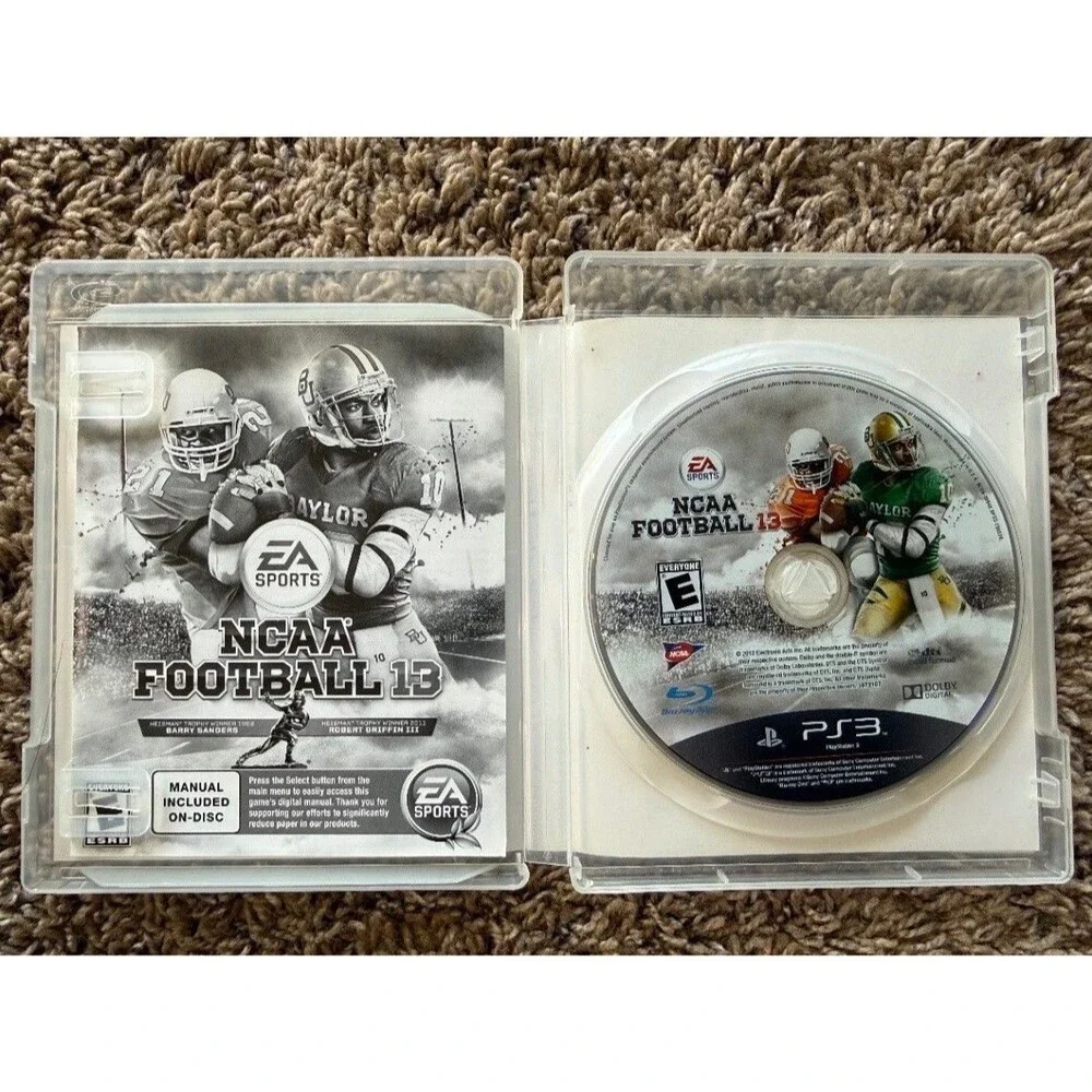 EA SPORTS NCAA Football 13 PlayStation 3 2012 PS3 Game Disc & Case